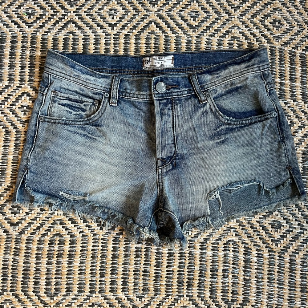 Free People Jean Shorts